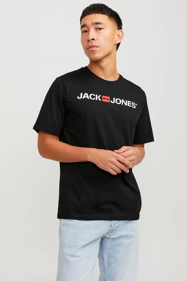 Jack & jones T-shirt met labelprint model 'CORP'