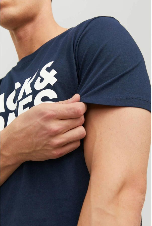 Jack & Jones T-shirt JJECORP Heren-T-shirt met figuuraccentuerende silhouet