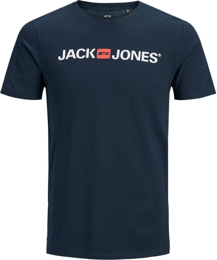 Jack & Jones Shirt met ronde hals JJECORP in 3-pack met print en ronde hals effen modieus regular fit katoen ronde hals (3-delig Set van 3) - Foto 2