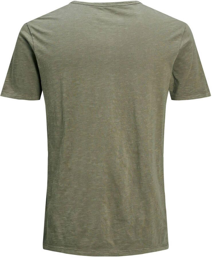 JACK & JONES ESSENTIALS T-shirt JJESPLIT van katoen groen - Foto 3