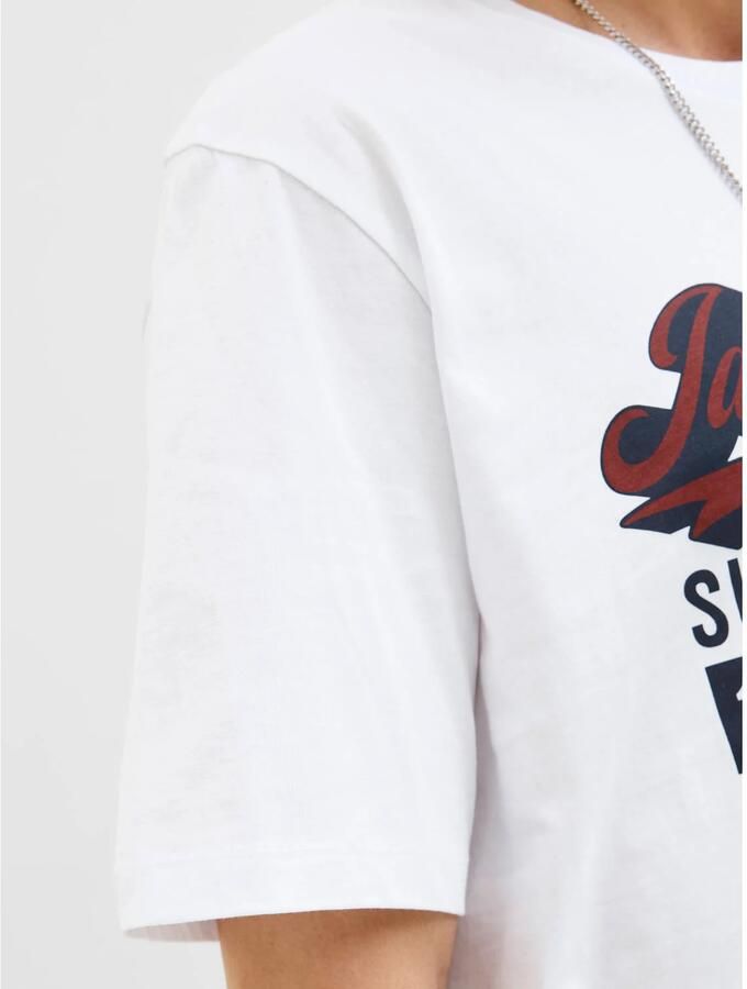 Jack & Jones Shirt met ronde hals JJELOGO TEE SS O-NECK 2 COL AW25 SN
