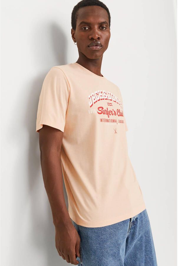 Jack & Jones Shirt met ronde hals JJELOGO TEE SS O-NECK 2 COL SS25 SN