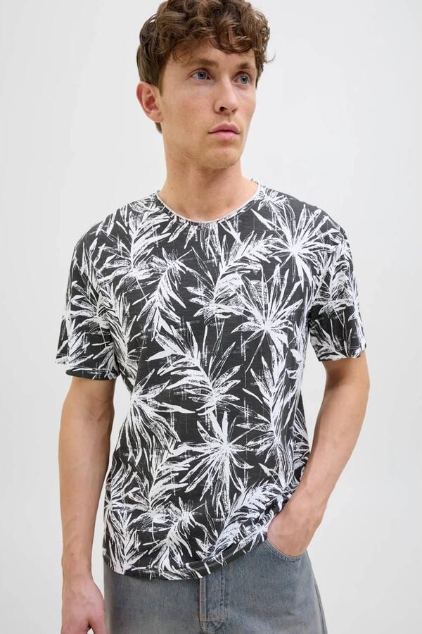 Jack & Jones Shirt met ronde hals JJEBRYAN AOP TEE S S O-NECK NOOS - Foto 3