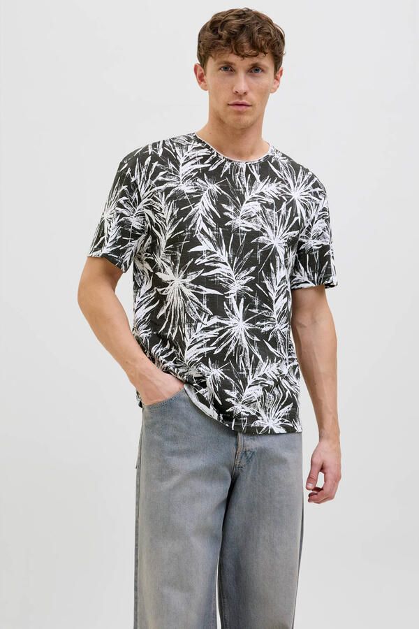 Jack & Jones Shirt met ronde hals JJEBRYAN AOP TEE S S O-NECK NOOS - Foto 2