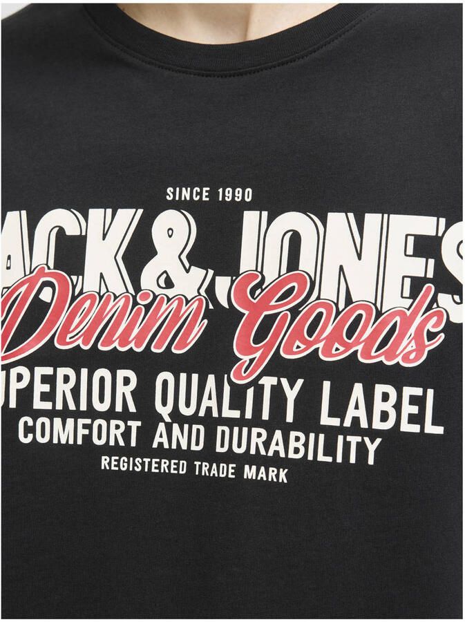 Jack & Jones Shirt met ronde hals JJELOGO TEE SS O-NECK 2 COL AW25 SN