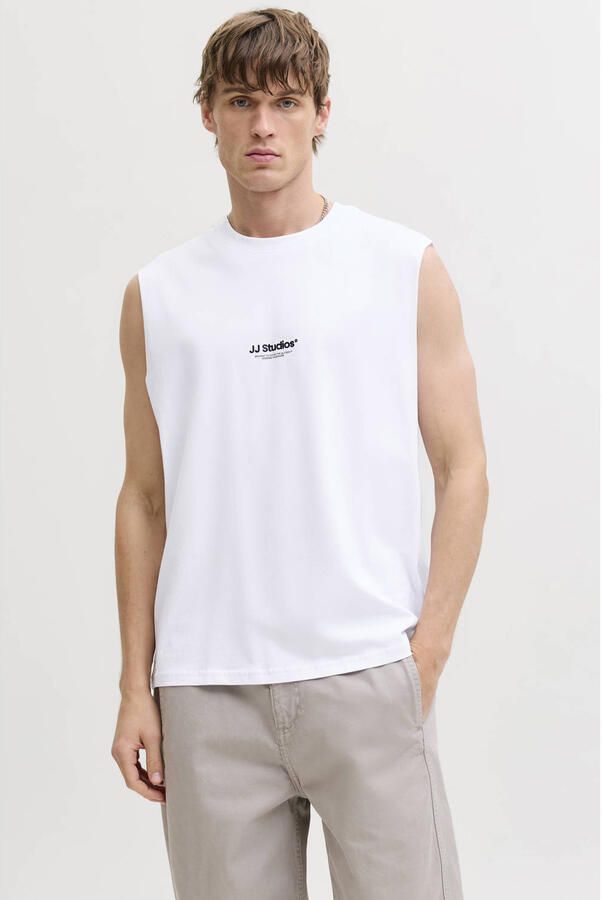JACK & JONES ESSENTIALS tanktop wit