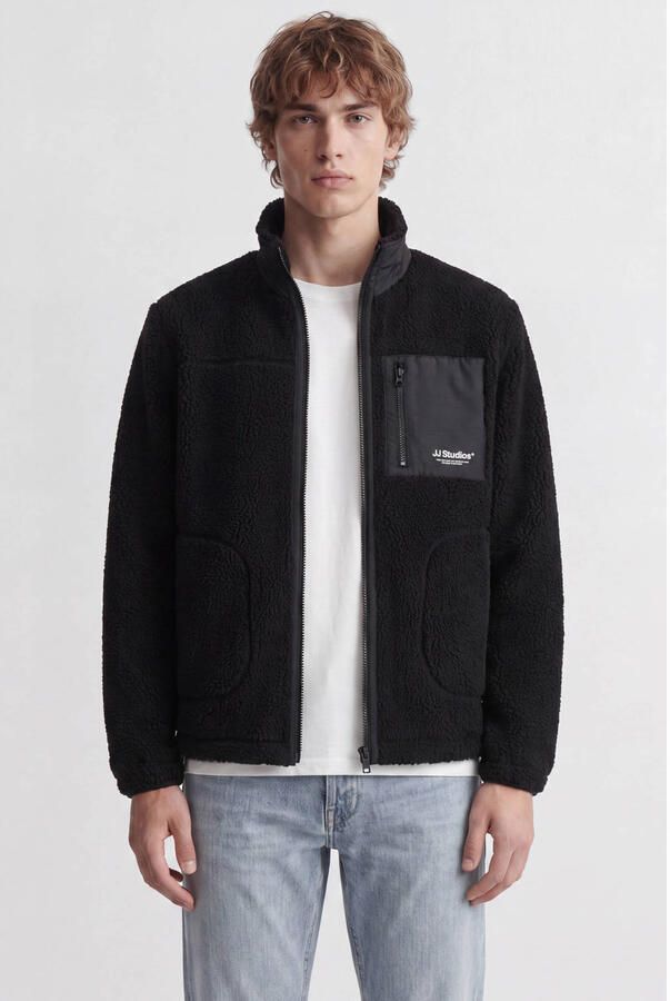 Jack & jones Fleecejack met opstaande kraag model 'SOHO'
