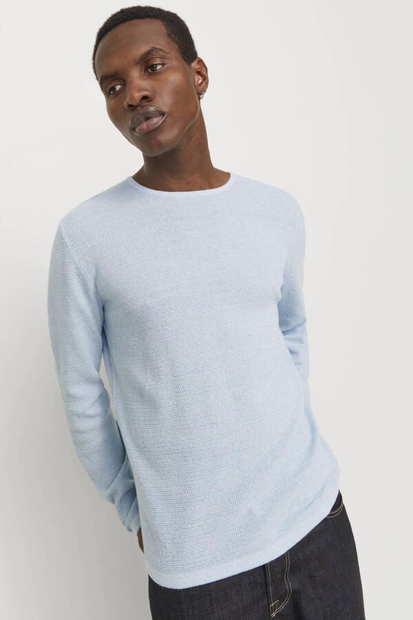 Jack & jones Gebreide pullover met geribde ronde hals model 'GEORGE' - Foto 2