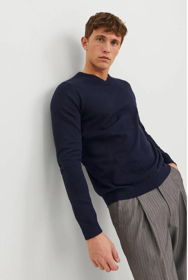 Jack & Jones Trui met V-hals JJEBASIC met V-hals ideaal voor herfst en dagelijks gebruik