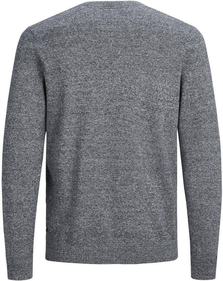 Jack & jones Blauwe Marl Gebreide Trui met Lange Mouwen Blue Heren