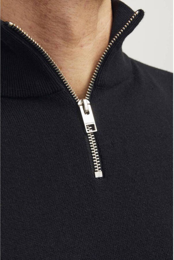 Jack & Jones Gebreide trui EMIL KNIT HALF ZIP met korte ritssluiting in troyer-look - Foto 2