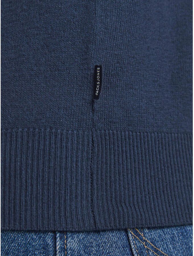 Jack & Jones Gebreide trui EMIL KNIT HALF ZIP met korte ritssluiting in troyer-look