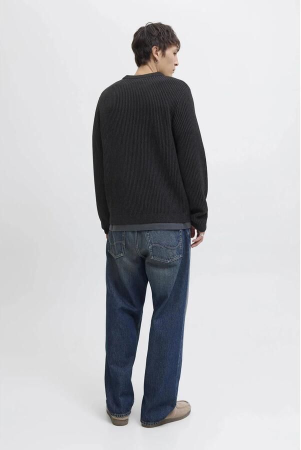 Jack & jones Gebreide pullover met ribboorden model 'DOVER' - Foto 3