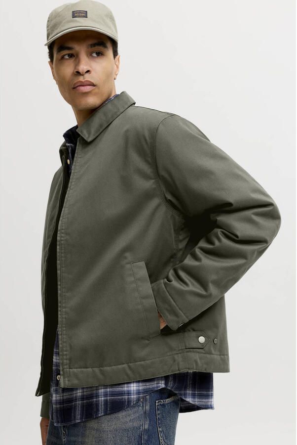 JACK & JONES ESSENTIALS tussenjas donkergroen - Foto 2