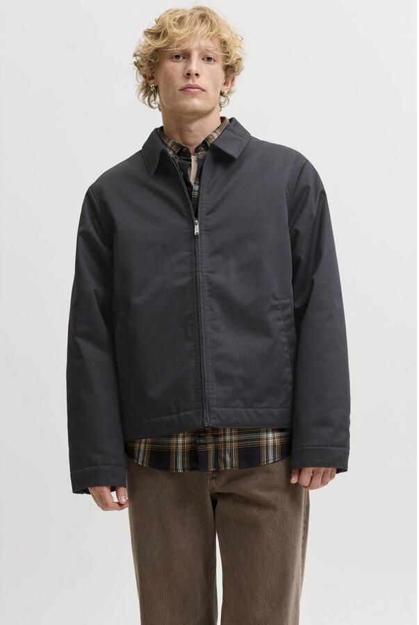 JACK & JONES ESSENTIALS tussenjas zwart