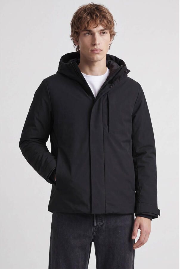 JACK & JONES ESSENTIALS winterjas zwart