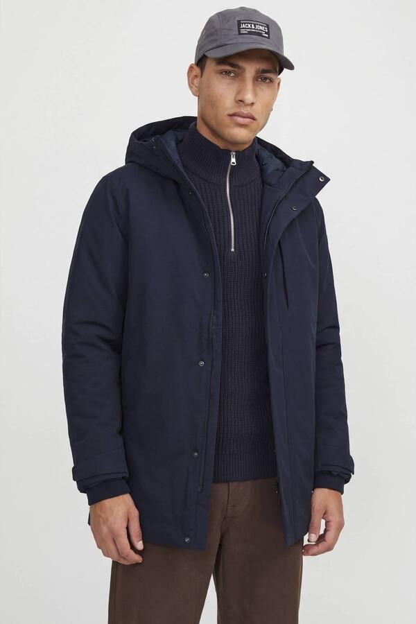 JACK & JONES ESSENTIALS winterparka donkerblauw