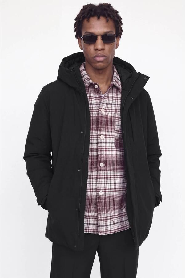 JACK & JONES ESSENTIALS winterparka zwart