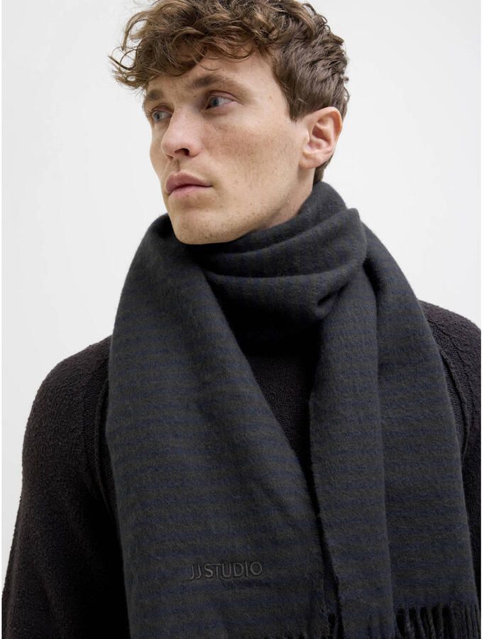 JACK & JONES geruite sjaal JACPLUMP donkerblauw bruin - Foto 2