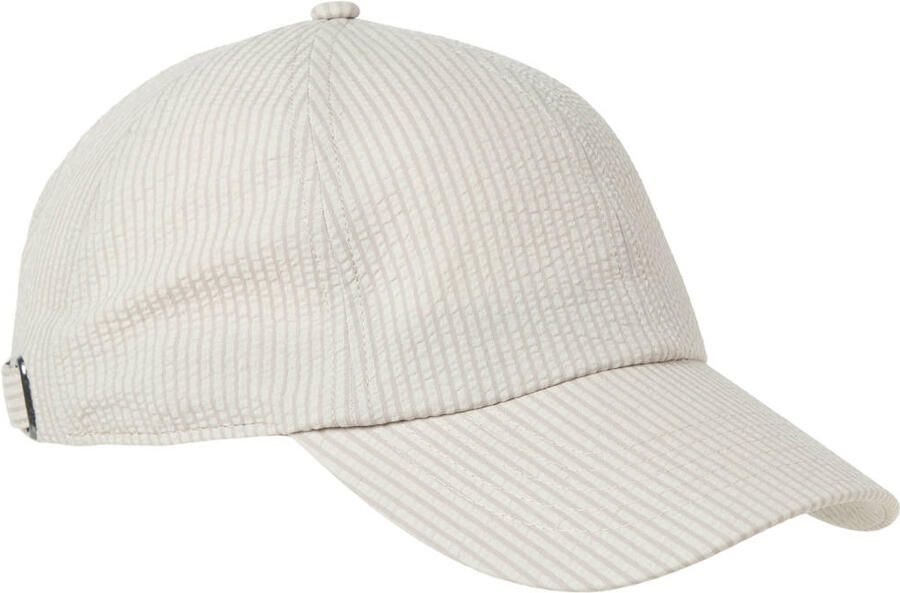 JACK & JONES gestreepte pet JACSOFT ecru