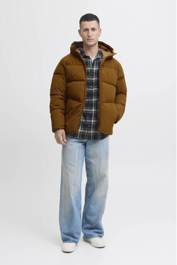 Jack & jones Gewatteerd jack met capuchon