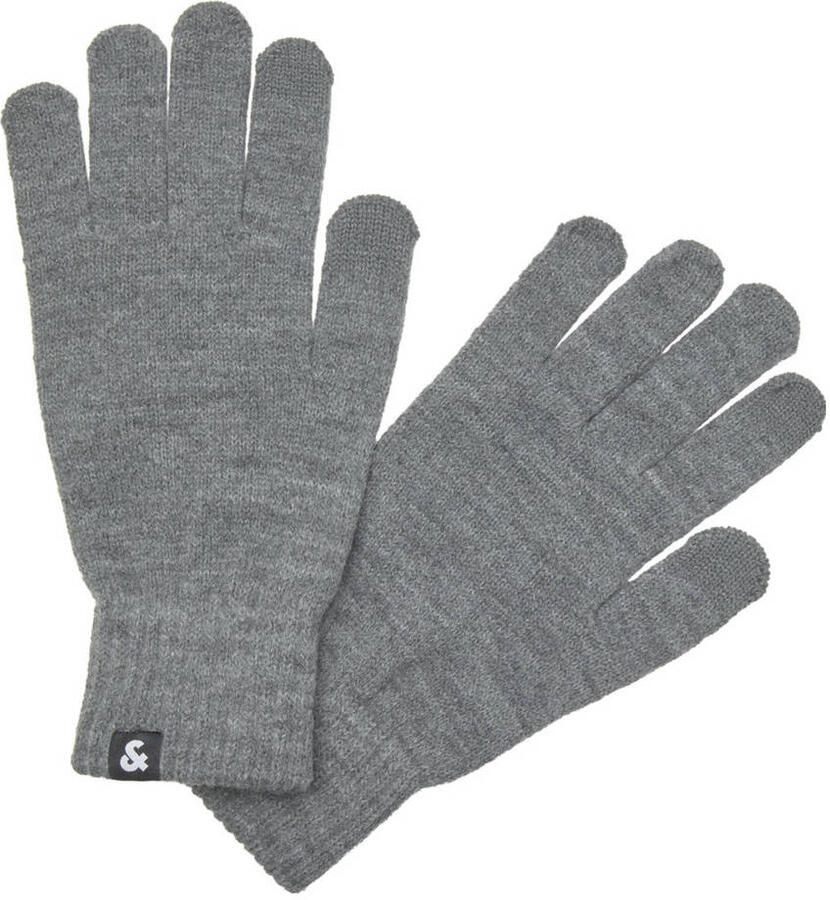 Jack & jones Grijze Herenhandschoenen voor Herfst Winter Gray Heren
