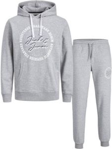 JACK & JONES Jack&Jones hoodie + joggingbroek JJESTAMP light grey melange