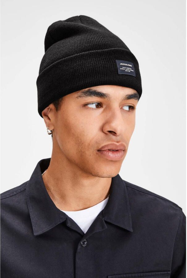Jack & jones Basispet Stijlvol Ontwerp Black Heren