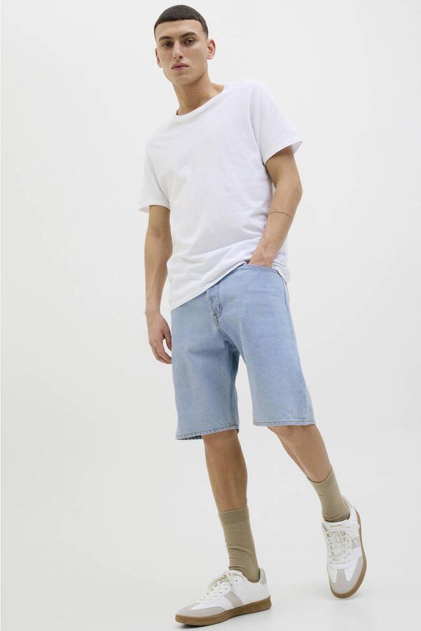 JACK & JONES JEANS INTELLIGENCE loose denim short light blue denim - Foto 2