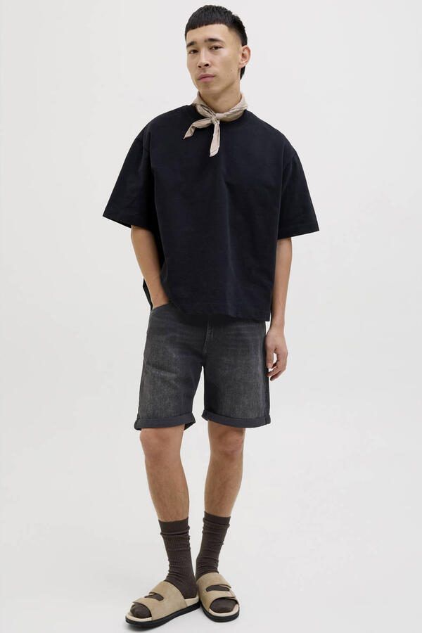 JACK & JONES JEANS INTELLIGENCE denim regular short JJIRICK JJIEVAN black denim - Foto 3
