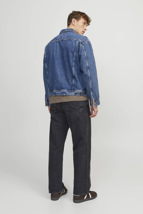 JACK & JONES JEANS INTELLIGENCE JJIALEX baggy fit jeans black denim