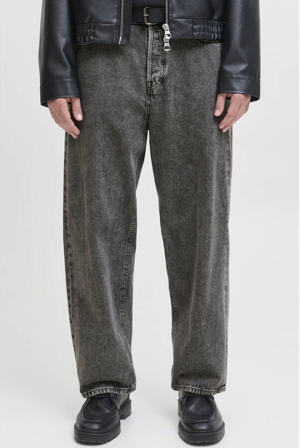 JACK & JONES JEANS INTELLIGENCE JJIALEX JJBASIC baggy jeans zwart