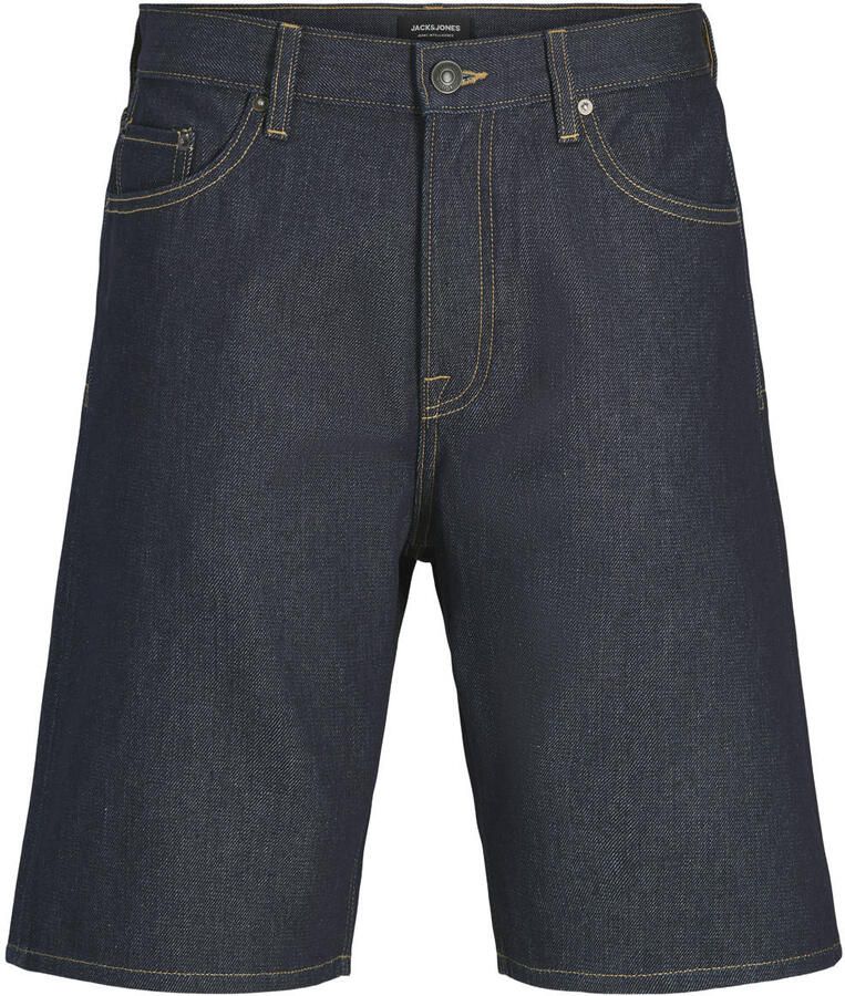JACK & JONES JEANS INTELLIGENCE JJIALEX JJCLASSIC baggy fit denim short donkerblauw