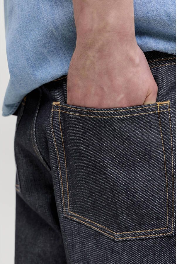 JACK & JONES JEANS INTELLIGENCE JJIALEX JJCLASSIC baggy fit denim short donkerblauw - Foto 2
