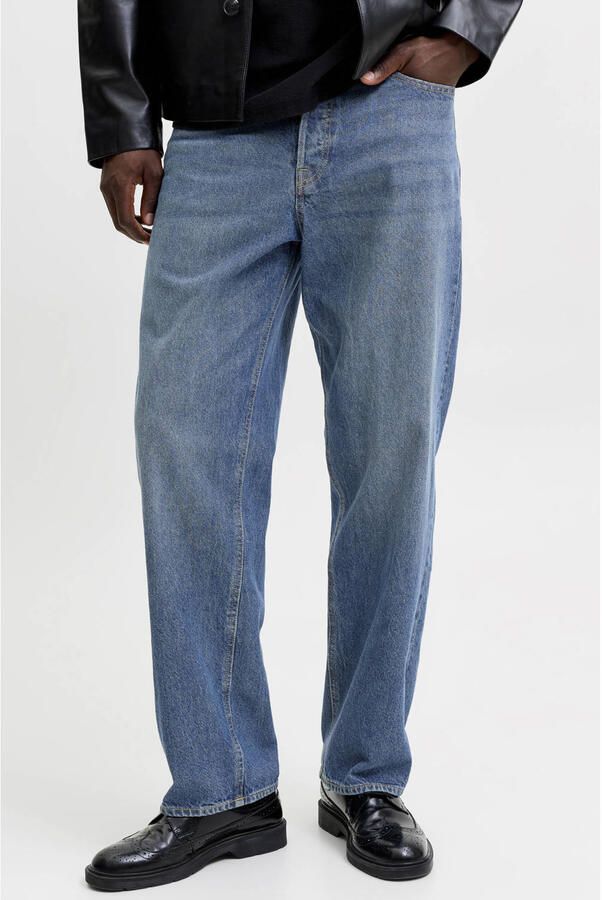 JACK & JONES JEANS INTELLIGENCE JJIALEX JJCREW baggy jeans blauw