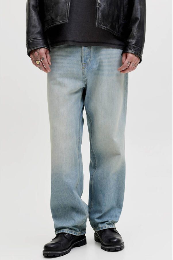 JACK & JONES JEANS INTELLIGENCE JJIALEX JJORGINAL baggy jeans medium blue denim