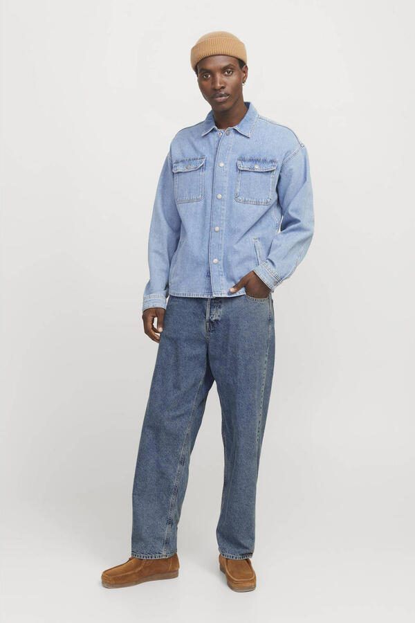 JACK & JONES JEANS INTELLIGENCE JJIALEX JJORIGINAL baggy jeans blue denim - Foto 2
