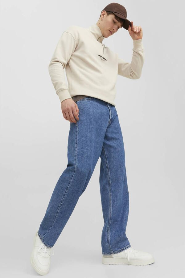 JACK & JONES JEANS INTELLIGENCE JJIALEX JJORIGINAL baggy jeans blue denim