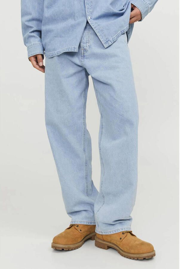 JACK & JONES JEANS INTELLIGENCE JJIALEX JJORIGINAL baggy jeans blue denim (set van 2)