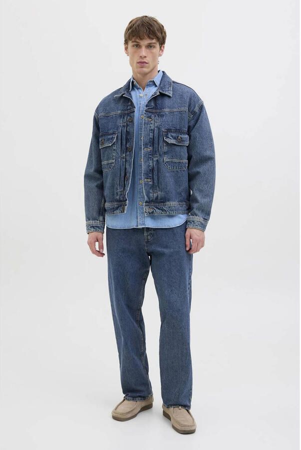 JACK & JONES JEANS INTELLIGENCE JJIALEX JJORIGINAL baggy jeans blue denim (set van 2) - Foto 3