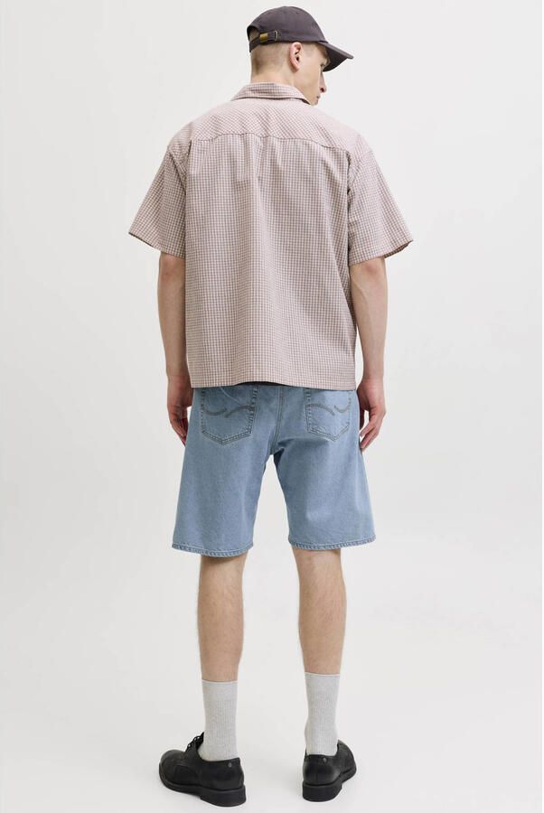 JACK & JONES JEANS INTELLIGENCE JJIALEX JJORIGINAL baggy short light blue denim - Foto 3