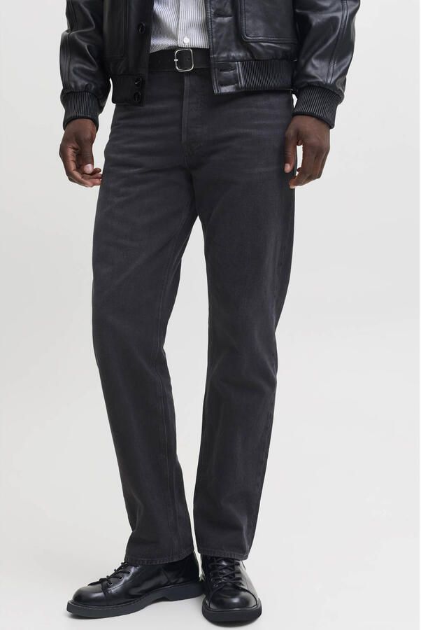 JACK & JONES JEANS INTELLIGENCE JJICHRIS JJORIGINAL regular fit jeans zwart