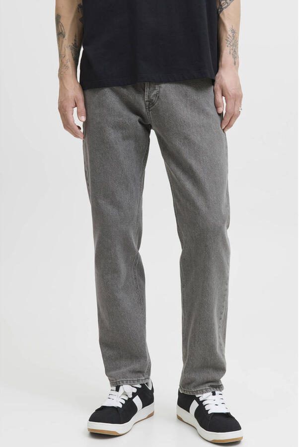 JACK & JONES JEANS INTELLIGENCE JJICHRIS JJORIGINAL relaxed loose fit jeans grey denim