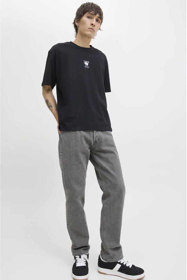 JACK & JONES JEANS INTELLIGENCE JJICHRIS JJORIGINAL relaxed loose fit jeans grey denim - Foto 3