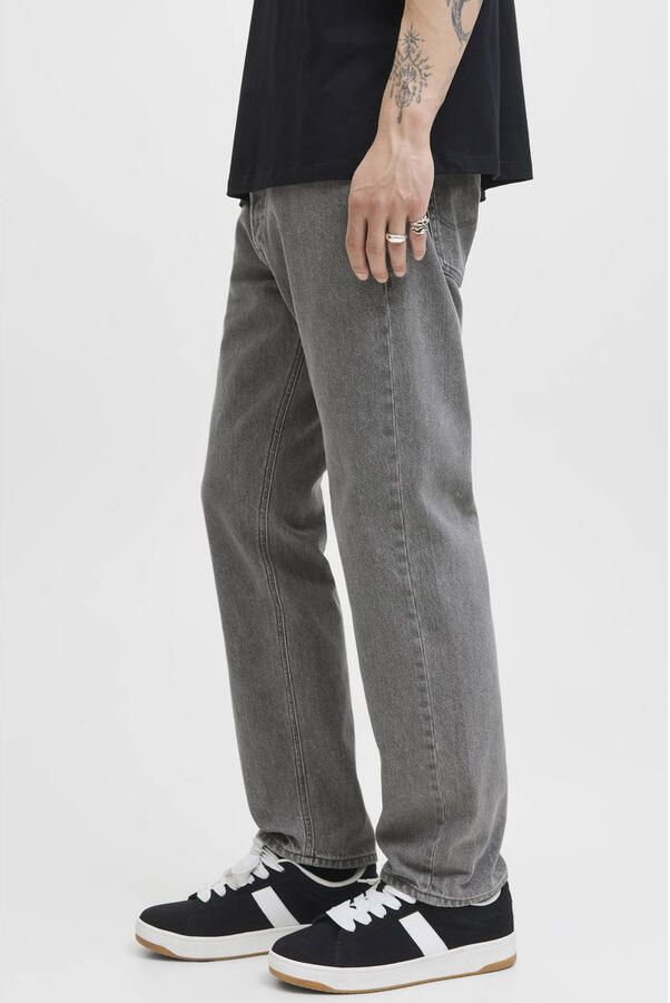 JACK & JONES JEANS INTELLIGENCE JJICHRIS JJORIGINAL relaxed loose fit jeans grey denim - Foto 4