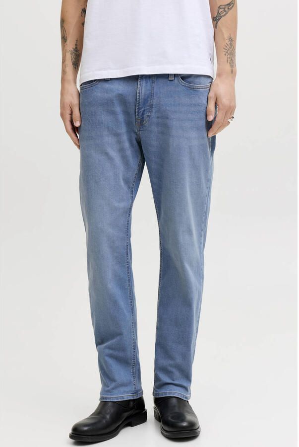 JACK & JONES JEANS INTELLIGENCE JJICLARK JJORIGINAL regular fit jeans blue denim
