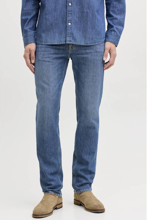 JACK & JONES JEANS INTELLIGENCE JJICLARK JJORIGINAL regular fit jeans mid blue