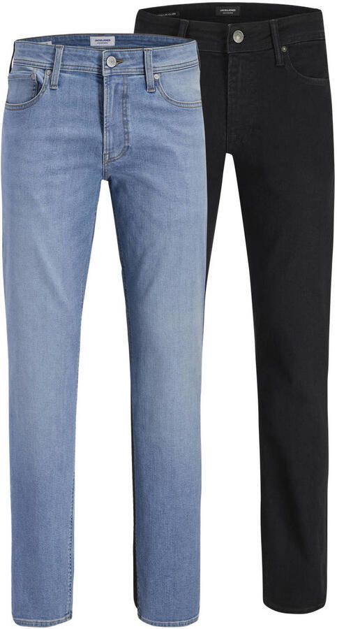 JACK & JONES JEANS INTELLIGENCE JJICLARK JJORIGINAL regular fit jeans zwart blauw