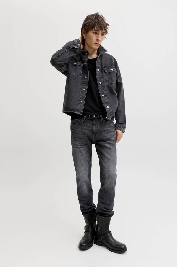JACK & JONES JEANS INTELLIGENCE JJICLARK JJVINTAGE regular fit jeans black denim - Foto 3