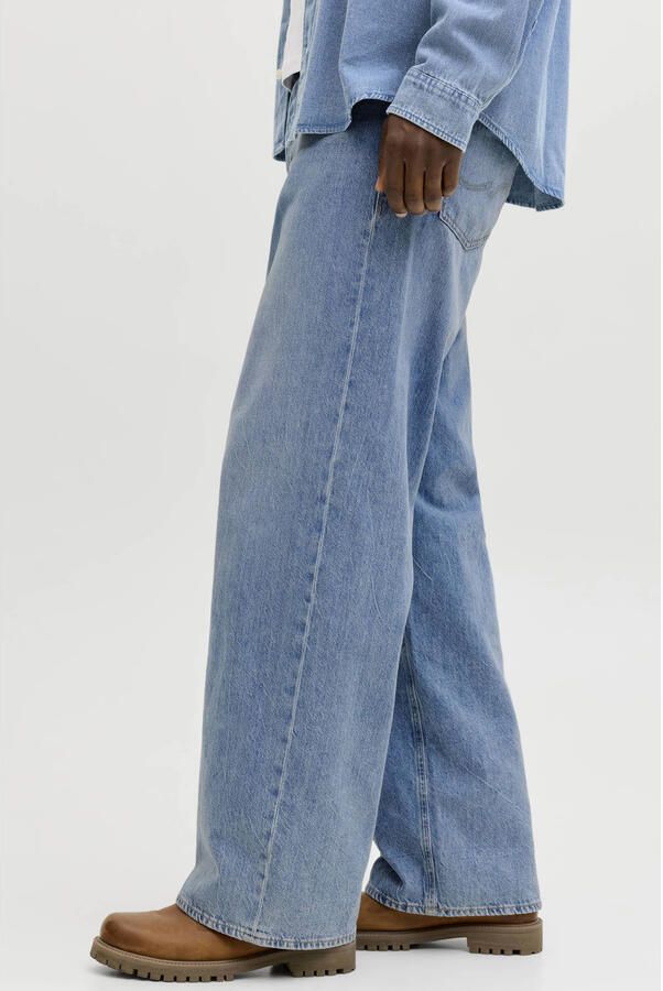 JACK & JONES JEANS INTELLIGENCE JJIDAVE JJORIGINAL wide leg jeans medium blue denim - Foto 3